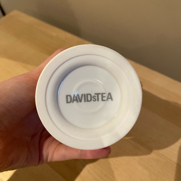 David’s Tea Ceramic 10 oz Thermos Tumbler with Infuser - Picture 8 of 9